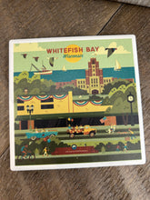 Load image into Gallery viewer, Whitefish Bay Ceramic Coasters, Set of 4
