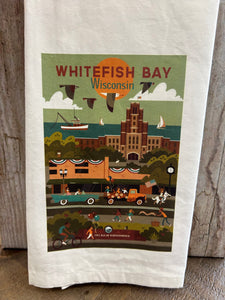 Whitefish Bay Tea Towel