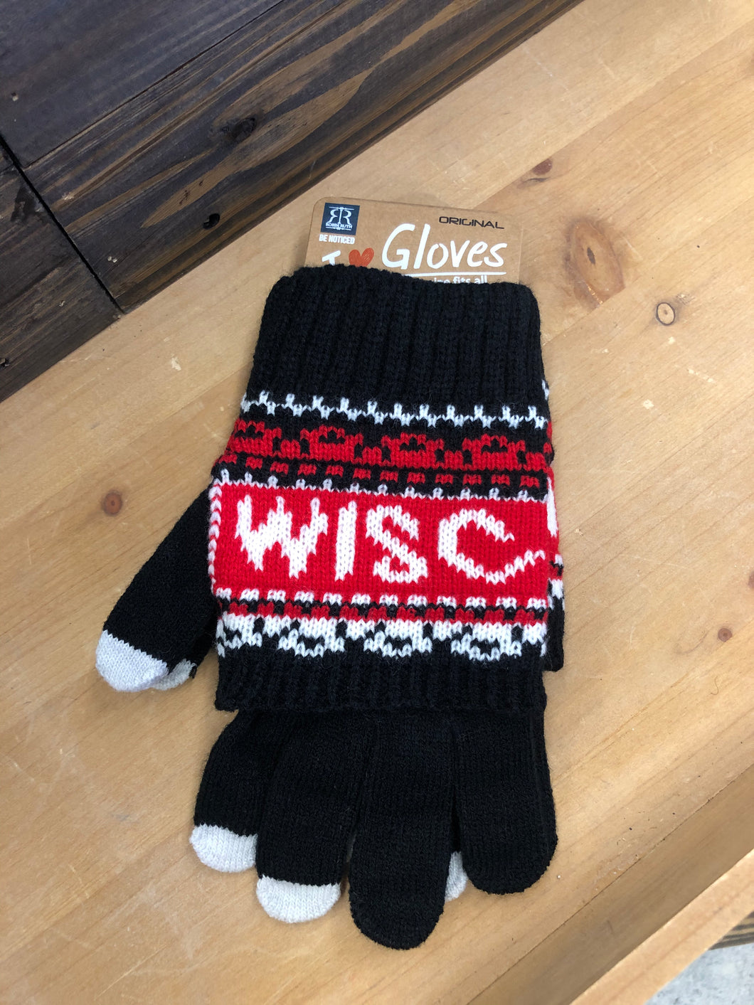 Robin Ruth Wisconsin Gloves - Black/Red