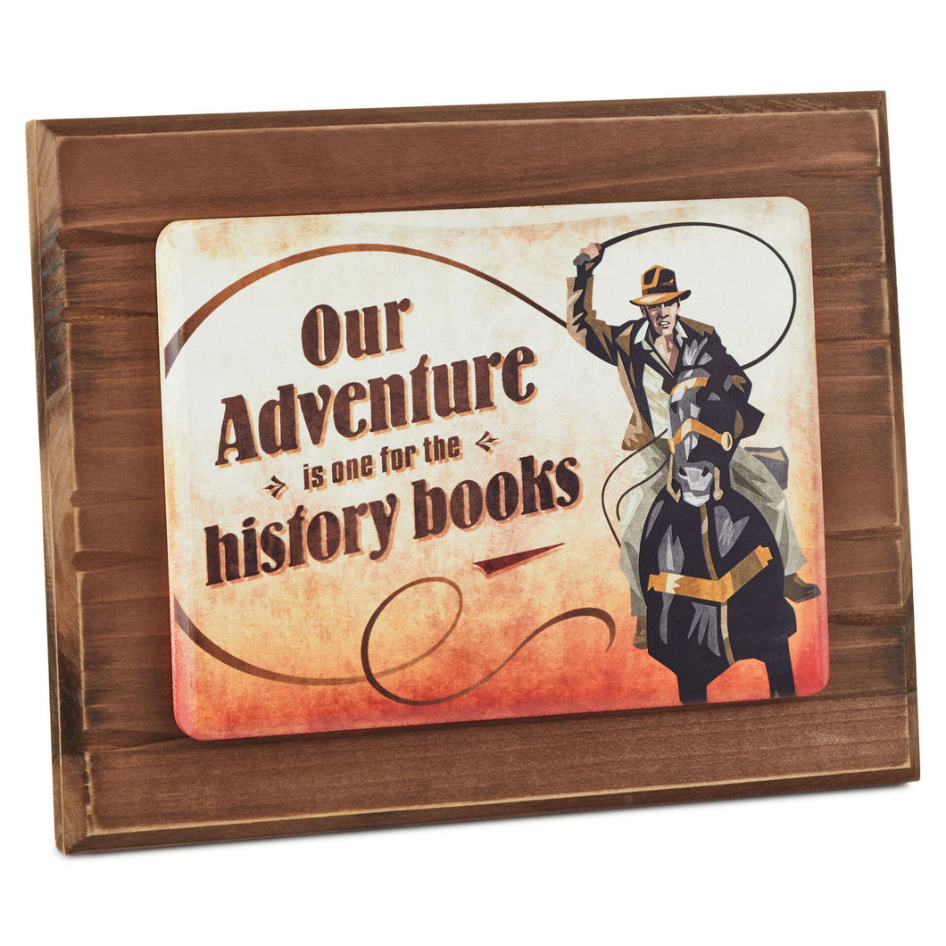 Hallmark Indiana Jones™ Our Adventure Wood Quote Sign, 11x9