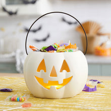 Load image into Gallery viewer, Hallmark Jack-o&#39;-Lantern Candy Dish With Light
