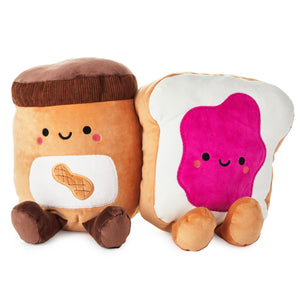 Hallmark Large Better Together Peanut Butter and Jelly Magnetic Plush, 12"