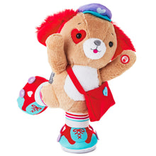 Load image into Gallery viewer, Hallmark Special Delivery Roller-Skating Pup Singing Stuffed Animal with Motion, 8&quot;
