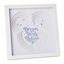 Load image into Gallery viewer, Hallmark Disney 100 Years of Wonder Dream Wish Believe Framed Art, 10.5x10.5
