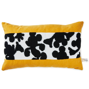 Hallmark Disney Mickey Mouse Silhouettes Lumbar Throw Pillow, 18x9