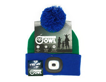 Load image into Gallery viewer, Night Scope Night Owl Rechargeable LED Pom Hat - Kids Solids
