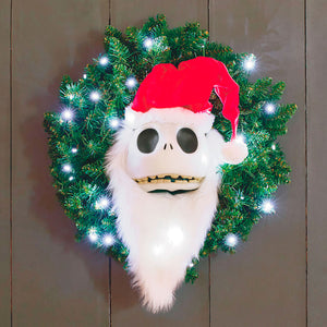 Hallmark Disney Tim Burton's The Nightmare Before Christmas Jack Skellington Wreath With Light, Sound and Motion, 24"