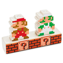 Load image into Gallery viewer, Hallmark Nintendo Super Mario Bros.® Mario and Luigi Salt and Pepper Shakers, Set of 3
