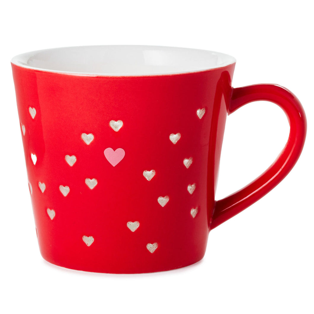 Hallmark Pierced Hearts Red Mug, 13.5 oz.