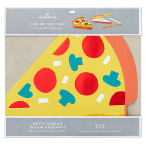 Hallmark Pizza Slice Fun-Zip Gift Box