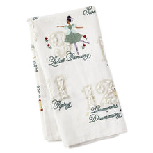 Load image into Gallery viewer, Hallmark The 12 Days of Christmas Holiday Tea Towel
