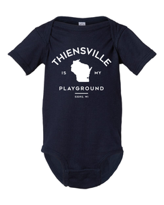 Thiensville is my Playground Baby Onesie - Navy
