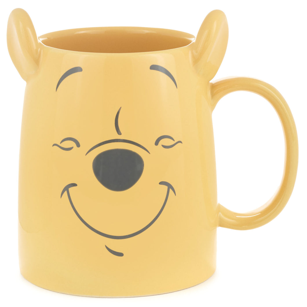 Hallmark Disney Winnie the Pooh Dimensional Pooh Bear Mug, 17 oz.