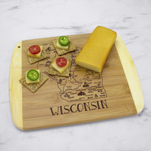 Load image into Gallery viewer, Totally Bamboo A Slice of Wisconsin Serving and Cutting Board, 11&quot; x 8-3/4&quot;
