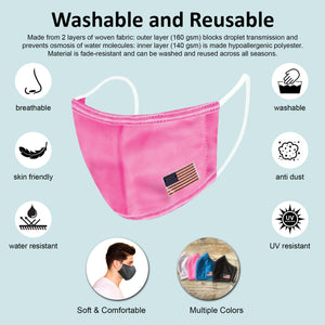 Reusable Two-Layer Face Mask - Pink