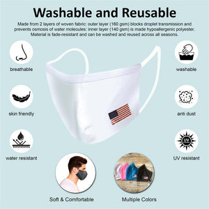 Reusable Two-Layer Face Mask - Snowflake
