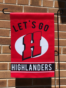Homestead “Let's Go Highlanders" Garden Flag