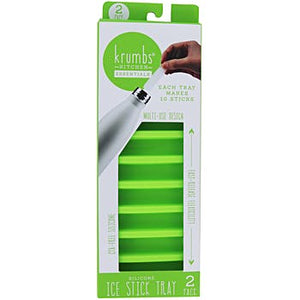 Krumbs Kitchen Silicone Ice Stick Tray - Green