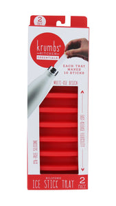 Krumbs Kitchen Silicone Ice Stick Tray - Red