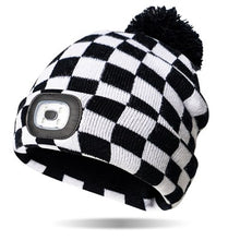 Load image into Gallery viewer, Night Scope Rechargeable LED Pom Hat - Kids Hide &amp; Seek Collection
