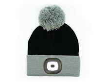 Load image into Gallery viewer, Night Scout Rechargeable LED Pom Hat - Kids Solids
