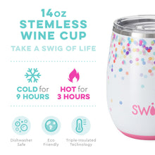 Load image into Gallery viewer, Swig 14oz Stemless Wine Cup - Confetti
