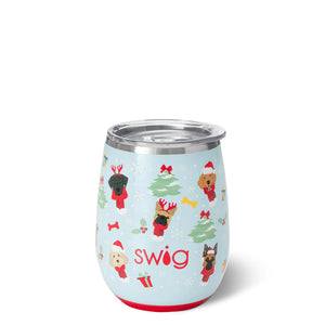 Swig 14oz Stemless Wine Cup - Santa Paws